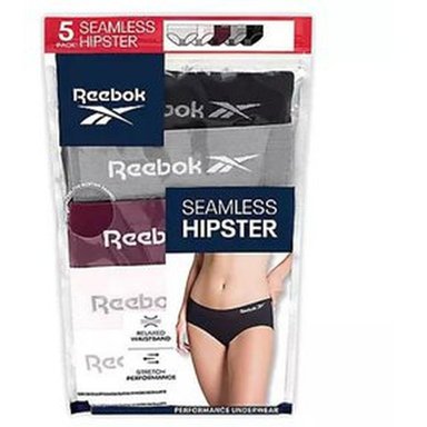 PACK X5 CALZONES MUJER REEBOK MULTICOLOR SEAMLESS HIPSTER SIN COSTURAS - 2
