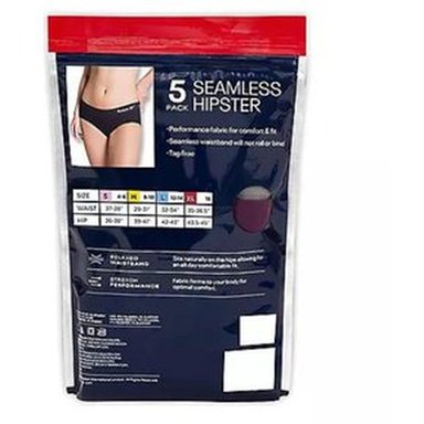 PACK X5 CALZONES MUJER REEBOK MULTICOLOR SEAMLESS HIPSTER SIN COSTURAS - 3