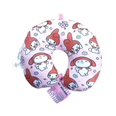ALMOHADA SANRIO MY MELODY 21X10CM ROSADO DE CUELLO PARA VIAJES