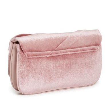 CARTERA GUESS ALLEGRA PLEATED CLUTCH ROSE TERCIOPELO ROSADO - 2