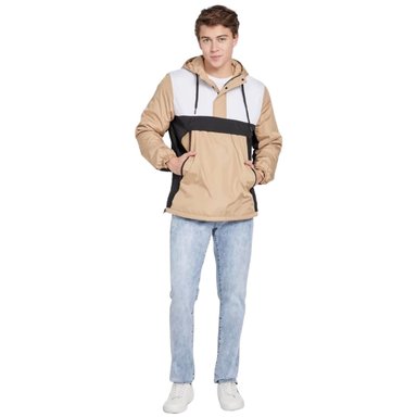 CASACA HOMBRE GUESS REX COLORBLOCK TIPO SUETER ACOLCHADA - 2