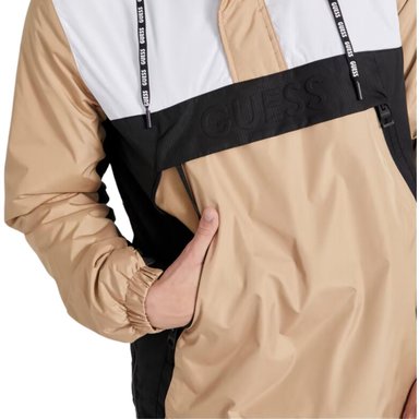 CASACA HOMBRE GUESS REX COLORBLOCK TIPO SUETER ACOLCHADA - 5