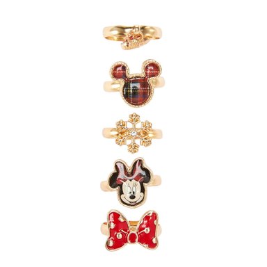 SET DE ANILLOS DISNEY MINNIE MOUSE ACERO