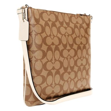 CROSSBODY COACH ROWAN MEDIUM CUERO BEIGE SIGNATURE - 2