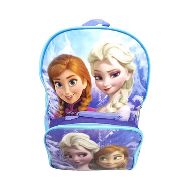 SET MOCHILA DISNEY BACKPACK&LUNCHBOX FROZEN CELESTE Y LONCHERA AISLADA PARA NIÑAS