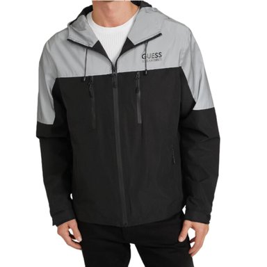 CASACA CORTAVIENTOS CON CAPUCHA GUESS NILE COLORBLOCK - 3