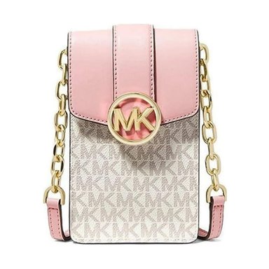 CROSSBODY MICHAEL KORS 35S2GNMC5B-ROSABEIGE BEIGE PORTA CELULAR PWD BLUSH