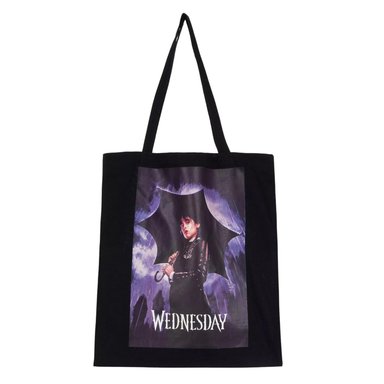 CARTERA MARVELOUS 991085431 ALGODÓN NEGRO SHOPPER LONA MERLINA WEDNESDAY