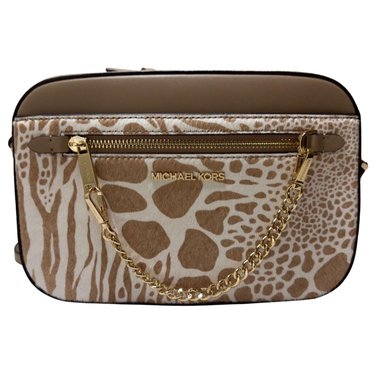 CROSSBODY MICHAEL KORS 35H3GTTC9H BEIGE CHAIN JET SET PRINT CAMEL