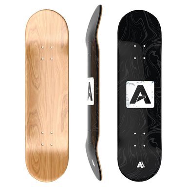 TABLA SKATE MARVELOUS ARCADE MADERA DE 8.5' NEGRO