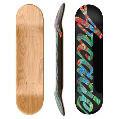 TABLA SKATE MARVELOUS ARCADE MADERA DE 8.5' MULTICOLOR