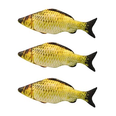 PACK X3 JUGUETE GATO FISHCATNIP YELLOW SUPETMARKET