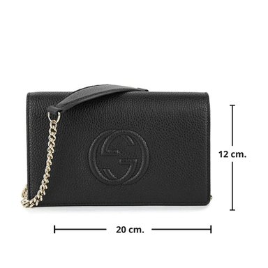 CARTERA GUCCI 809442106 CUERO NEGRO DE SOHO WOC - 3