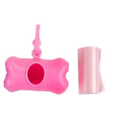 PACKX2 DISPENSADOR DE BOLSAS PARA DESECHOS DE MASCOTAS ROSA TAMAÑO 1