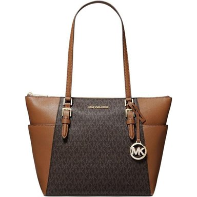 CARTERA MICHAEL KORS 35T0GCFT3B CUERO MARRÓN TOTE DE CHARLOTTE