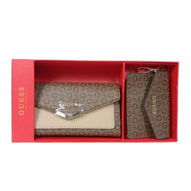 SET TARJETERO GUESS S8934156 MARRÓN Y BILLETERA LA ROSA SLG - 2