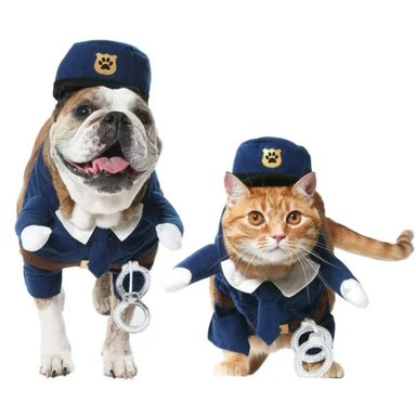 DISFRAZ ALGODÓN PERRO POLICIA SUPETMARKET - 1