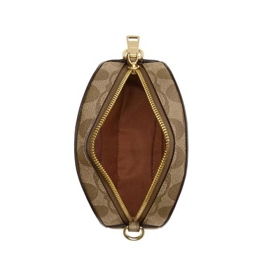 CARTERA COACH MN-SRN- MARRÓN MINI SERENA SATCHEL IN SIGNATURE CANVAS - 3