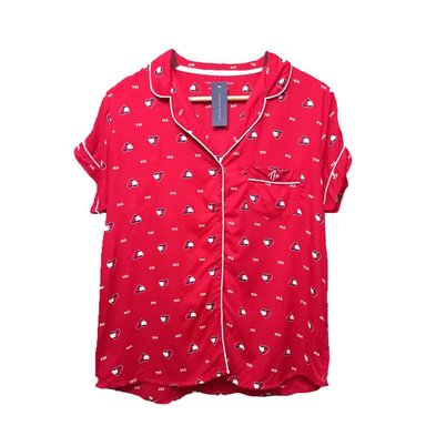 PIJAMA MUJER TOMMY HILFIGER ROJO EVNHRTFLGW HEARTS 2 PZS - 2