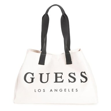 CARTERA GUESS BEACH BEIGE TOTE BAG CANVAS