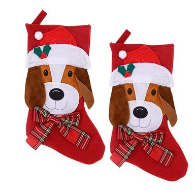 PACK 2 ADORNOS NAVIDEÑOS MARVELOUS 279400-PERRO ROJO BOTAS NAVIDEÑAS COLGAR MASCOTA