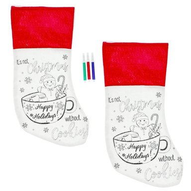 PACKX2 BOTA NAVIDEÑA MARVELOUS PARA COLOREAR CON 3 PLUMONES