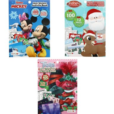 PACKX3 LIBRO DE ACTIVIDADES NAVIDEÑO MINI CON STICKERS