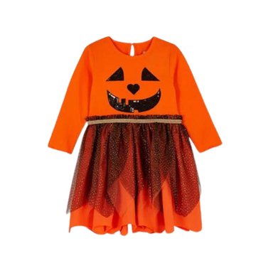 DISFRAZ ALGODÓN PRIMARK CALABAZA TUTÚ VESTIDO 5-6 AÑOS