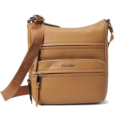 CROSSBODY CALVIN KLEIN H1GFYXH2 BEIGE DOUBLE ZIPPER