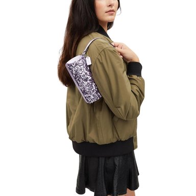 CARTERA COACH NOLITA-BARREL-LENTEJUELA PÚRPURA NOLITA BARREL BAG MORA - 2
