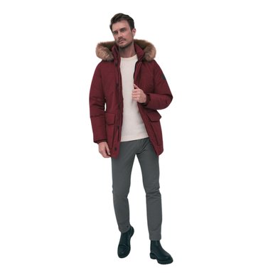 CASACA HOMBRE TOMMY HILFIGER GUINDA 78J9389 601 PARKA HAMPTON HEAVYWEIGHT - 1