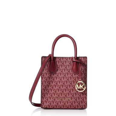 CROSSBODY MICHAEL KORS 35T1GM9C0I CUERO PÚRPURA DE MERCER XS GUINDA