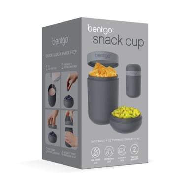 CONTENEDOR BENTGO SNACK CUP GRIS OSCURO - 6