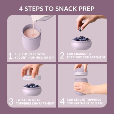 CONTENEDOR BENTGO SNACK CUP ROSA - 4