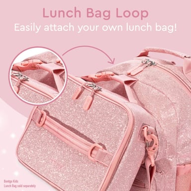 MOCHILA BENTGO BGBKPAKV2-PPGL ROSADO ESCOLAR KIDS ROSA BRILLOSO - 5