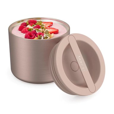CONTENEDOR BENTGO DE ALIMENTOS DE ACERO INOXIDABLE ROSE GOLD