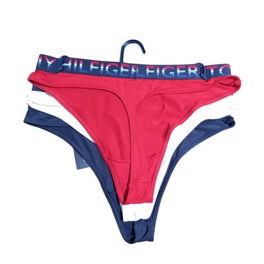 PACK 3 CALZONES MUJER TOMMY HILFIGER MULTICOLOR R91T946 THONG - 2