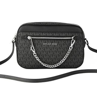CARTERA MICHAEL KORS 35S1STTC9B NEGRO CROSSBODY JET SET LARGE LOGO - 2
