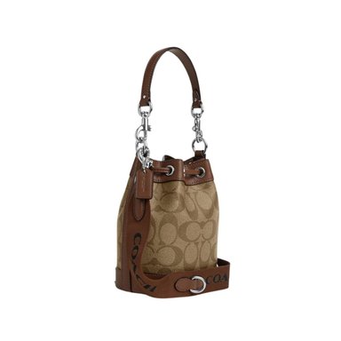 CARTERA COACH CR145- CAQUI CROSSBODY SMALL BUCKET BAG - 2