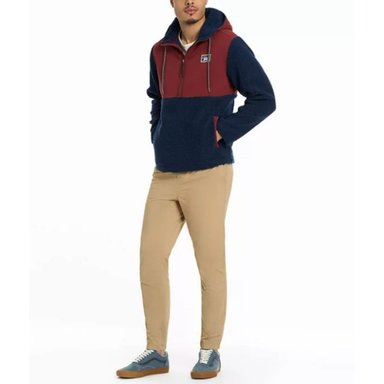 POLAR HURLEY MEDIO CIERRE ANORAK - GUINDA