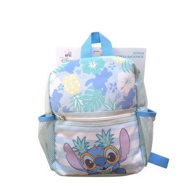 MOCHILA CON CORREA PARA NIÑO DISNEY STITCH - CELESTE