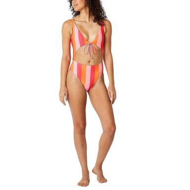 ROPA DE BAÑO MUJER FOREVER21 ROJO J45406 MONOKINI HIGH LEG - 1