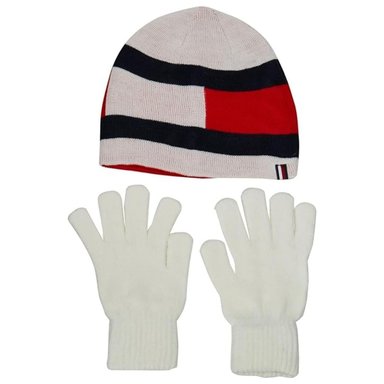 SET GORRO + GUANTES TOMMY HILFIGER NIÑOS