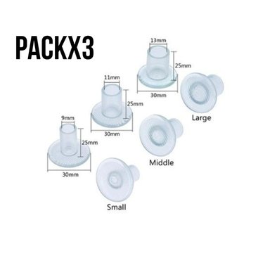PACKX3 TAPA TAPONES PARA TACOS O TACONES - PACK INCLUYE TALLA SML BLANCO TAMAÑO FREE SIZE PACKX3 (SML)