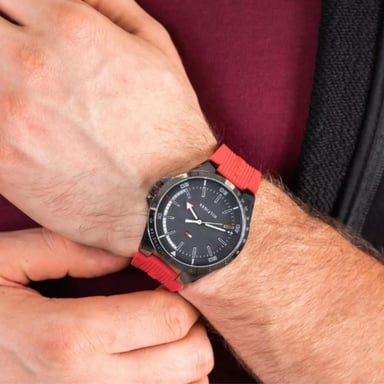RELOJ TOMMY HILFIGER HOMBRE 1791527 RIVERSIDE ROJO - 3