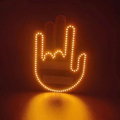 LUZ FORMA MANO CARRO CON CONTROL REMOTO - 7