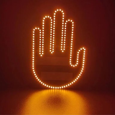 LUZ FORMA MANO CARRO CON CONTROL REMOTO - 8