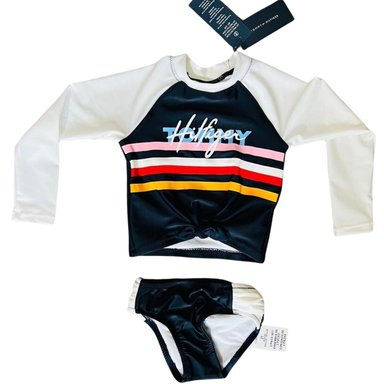 ROPA BAÑO NIÑA TOMMY HILFIGER MULTICOLOR 57536 DOS PIEZAS MANGA LARGA - 3