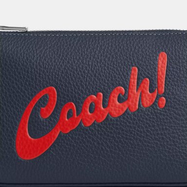 CARTERA COACH CU250 CUERO AZUL NOLITA 19 GRAPHIC - 6