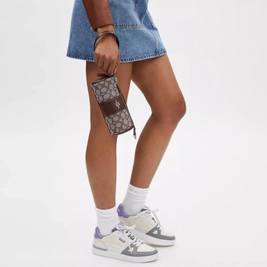 CARTERA COACH NOLITA CU989 ALGODÓN MARRÓN BARREL BAG - 5